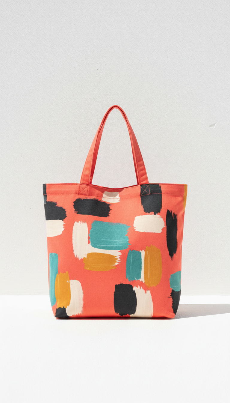 Monogrammed Cotton Tote Bag