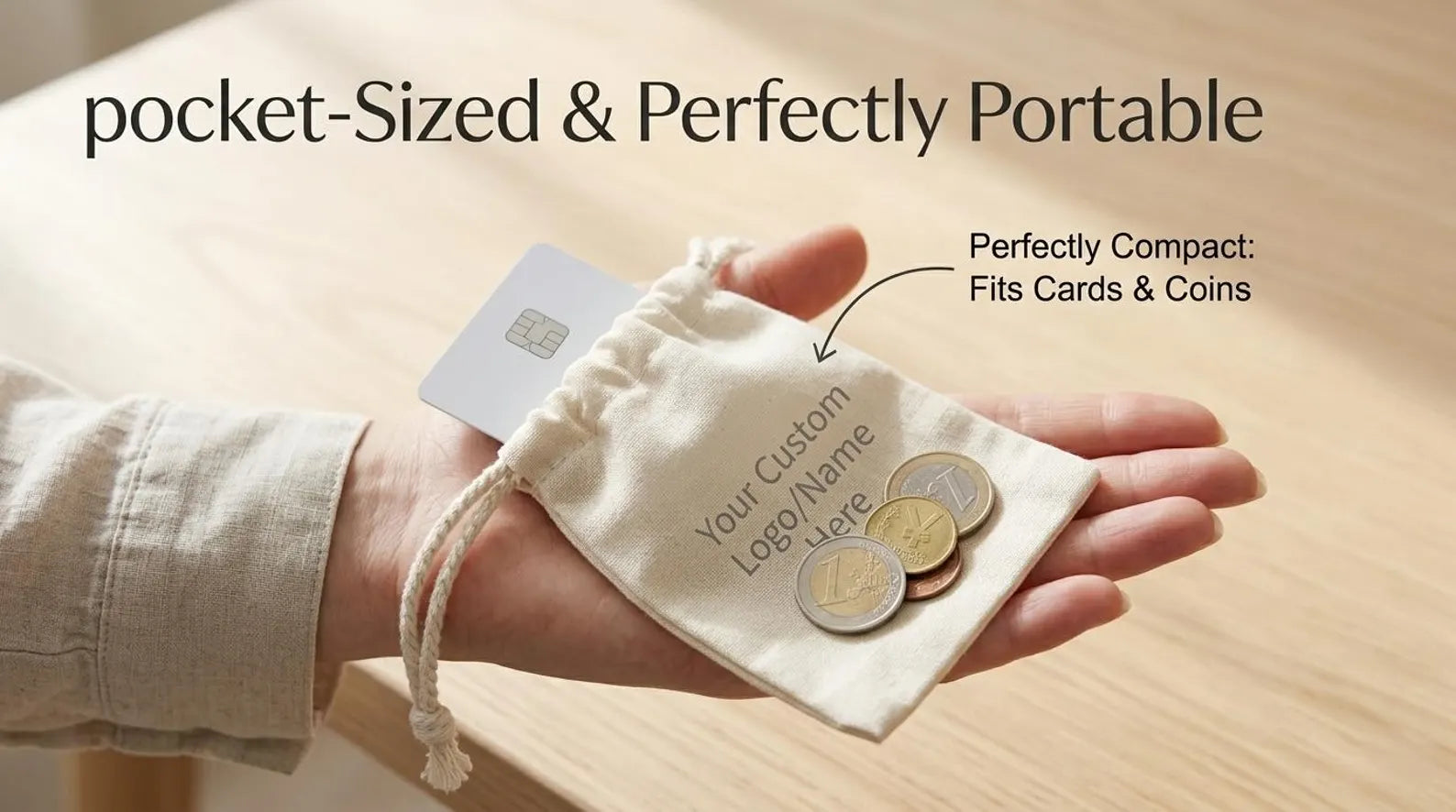Custom Drawstring Pouch | Personalized Cotton Gift Bag | Custom Logo Name Bag | Wedding Favor Bag | Jewelry Pouch | Bulk Corporate Gift