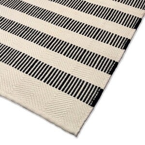 Handmade Boho Striped Rug, Washable Runner, Custom Area Carpet