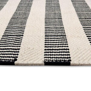 Handmade Boho Striped Rug, Washable Runner, Custom Area Carpet