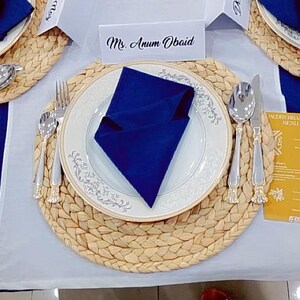 Handwoven Seagrass Placemats (Set of 4): Boho Farmhouse Table Decor