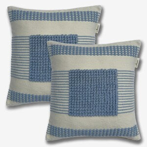 Cushion Covers, Rustic Farmhouse Linen, Handwoven 18×18 in Throw Pillow Case