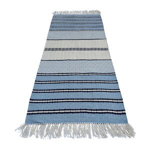 Handwoven Cotton Yoga Mat – Fair Trade Fitness Rug, 72x24