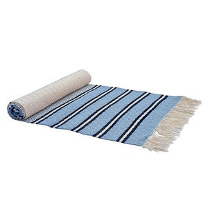 Handwoven Cotton Yoga Mat – Fair Trade Fitness Rug, 72x24