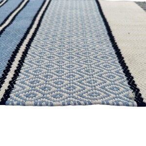 Handwoven Cotton Yoga Mat – Fair Trade Fitness Rug, 72x24