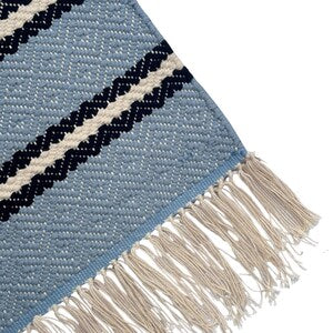 Handwoven Cotton Yoga Mat – Fair Trade Fitness Rug, 72x24