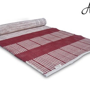 Handwoven Cotton Yoga Mat – Fair Trade, Absorbent Fitness Rug
