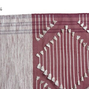 Handwoven Cotton Yoga Mat – Fair Trade Fitness Rug (72x24)