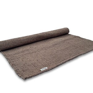 Handmade Braided Jute Rug, Pakistani Boho Decor, Custom Size