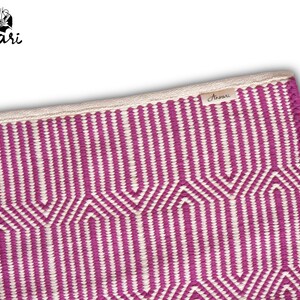 Handwoven Cotton Yoga Mat - Eco-Friendly Fitness Rug
