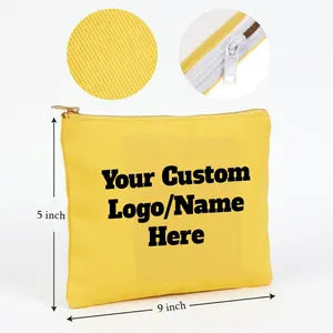 Personalized Canvas Pencil Pouch | Custom Name Zipper Pencil Case | Back to School Gift | Monogram Makeup Bag | Teacher Gift