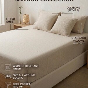 Bamboo Flat Sheet | Silky Soft Cooling, Breathable Viscose Bedding