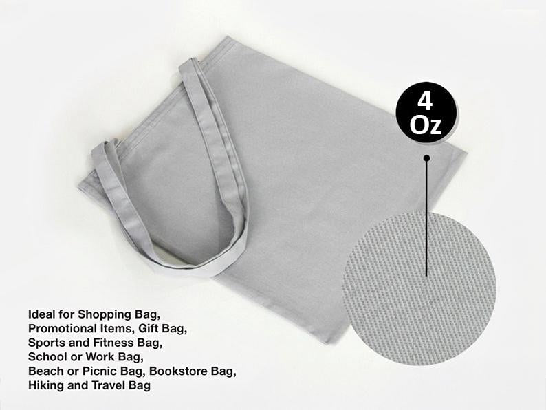 Custom Color Tote Bags with Logo | Personalized Cotton Tote | Multi Color Tote Bags Bulk | Wedding Bridesmaid Bags | Business Promo Bags