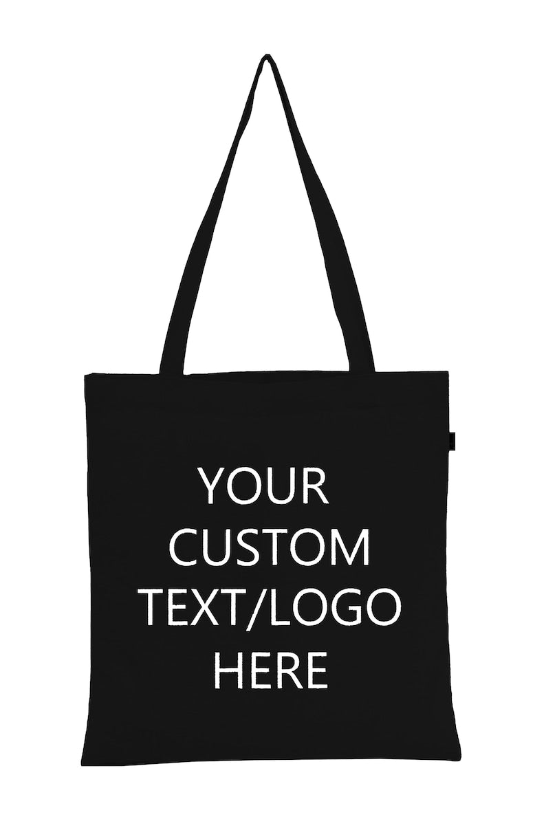 Custom Color Tote Bags with Logo | Personalized Cotton Tote | Multi Color Tote Bags Bulk | Wedding Bridesmaid Bags | Business Promo Bags